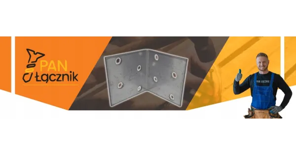 Kątownik Montażowy KM1 Łącznik Ciesielski 40x40x40x2,0 Stal Ocynk 10szt