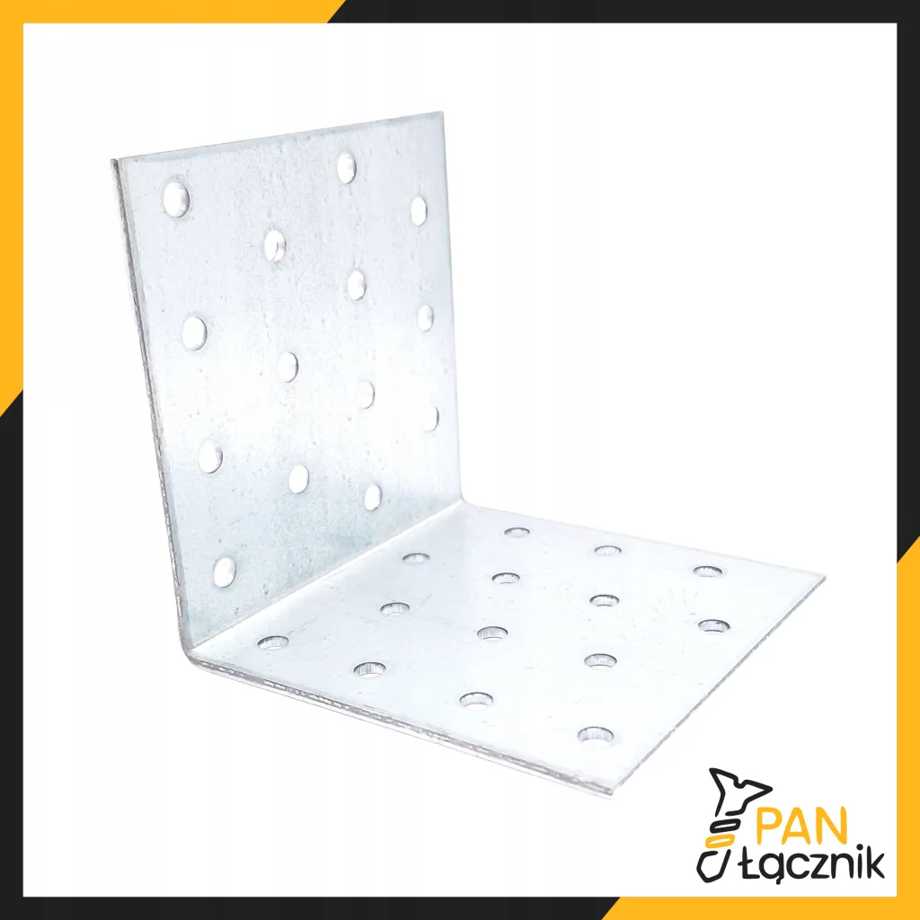Kątownik Łącznik Ciesielski KM13 Montażowy 80x80x80x2 Stalowy Ocynk 10szt