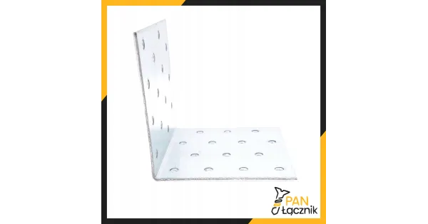 Kątownik Łącznik Ciesielski KM13 Montażowy 80x80x80x2 Stalowy Ocynk 10szt