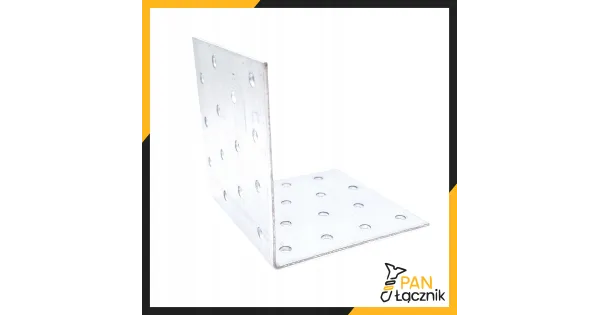 Kątownik Łącznik Ciesielski KM13 Montażowy 80x80x80x2 Stalowy Ocynk 10szt