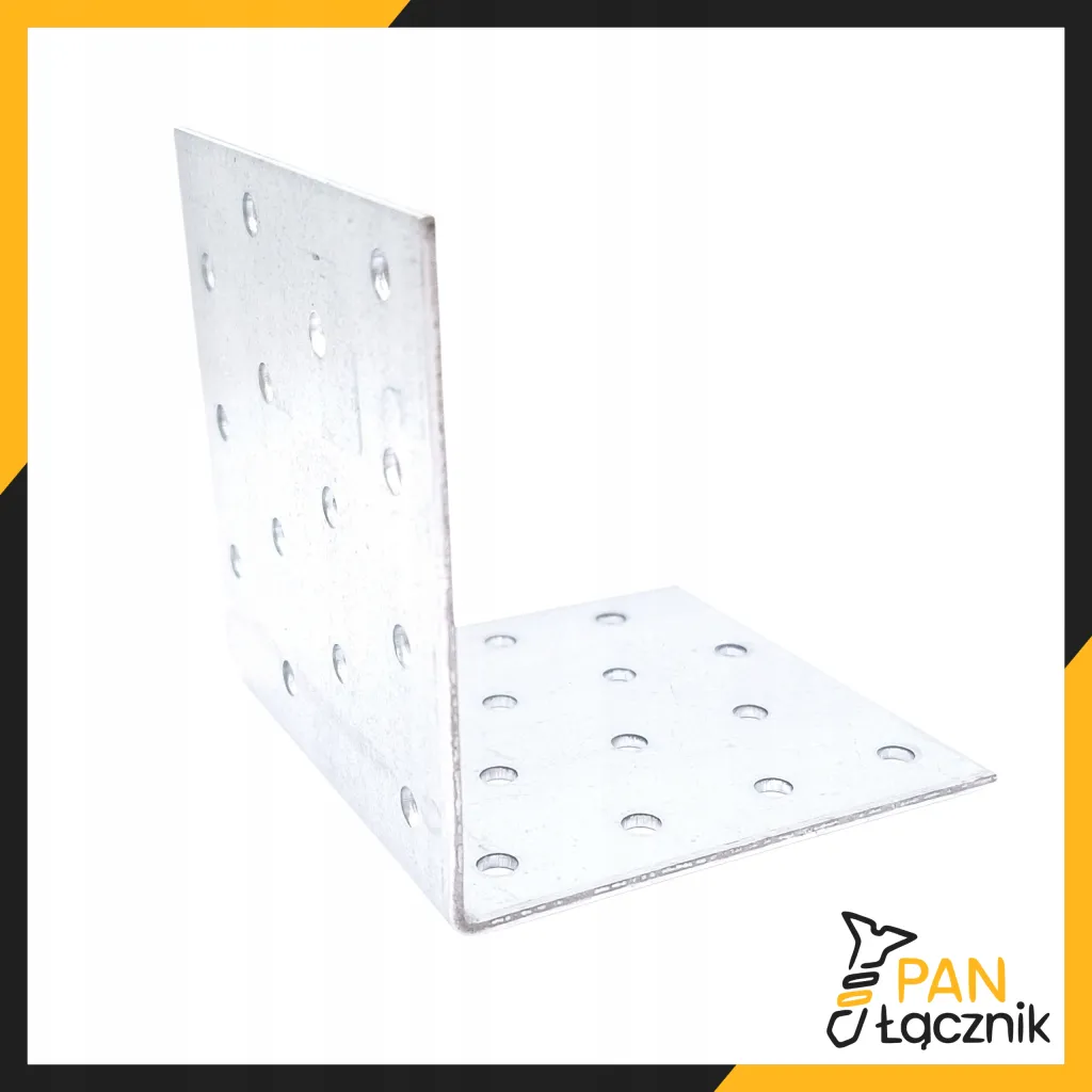 Kątownik Łącznik Ciesielski KM13 Montażowy 80x80x80x2 Stalowy Ocynk 10szt