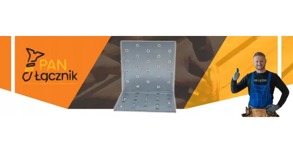 Kątownik Montażowy KM17 Łącznik Ciesielski 100x100x100x2,0 Stal Ocynk 1szt