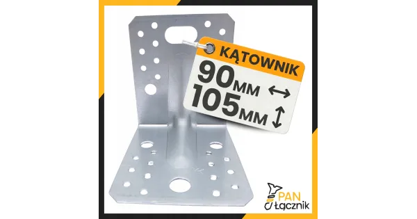 Kątownik Montażowy KPL02 Łącznik Ciesielski 105x105x90x2,0 Stal Ocynk 1szt