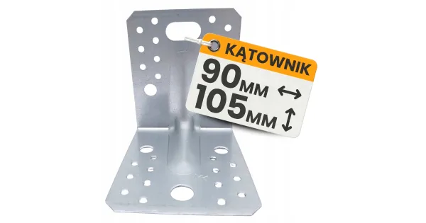Kątownik Montażowy KPL02 Łącznik Ciesielski 105x105x90x2,0 Stal Ocynk 1szt
