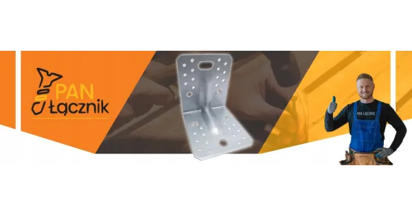 Kątownik Montażowy KPL02 Łącznik Ciesielski 105x105x90x2,0 Stal Ocynk 1szt