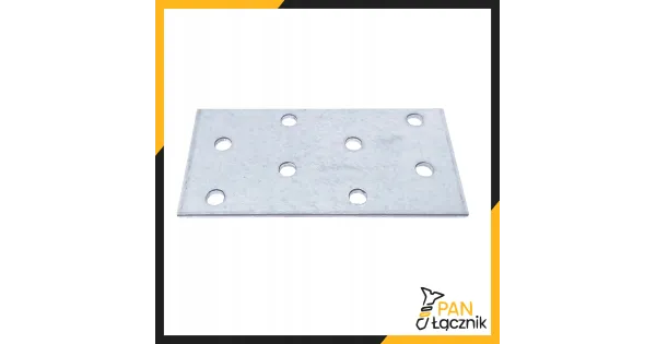 Płytka Perforowana Łącznik Ciesielki PP1 Płaskownik 80x40x2,0 Ocynk 10szt