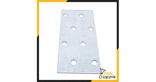 Płytka Perforowana Łącznik Ciesielki PP1 Płaskownik 80x40x2,0 Ocynk 10szt