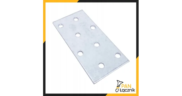 Płytka Perforowana Łącznik Ciesielki PP1 Płaskownik 80x40x2,0 Ocynk 10szt