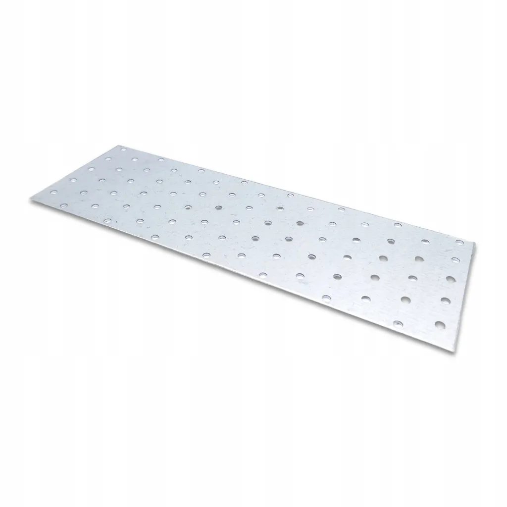 Płytka Perforowana Łącznik Ciesielki PP26 Płaskownik 300x100x2,0 Ocynk 1szt