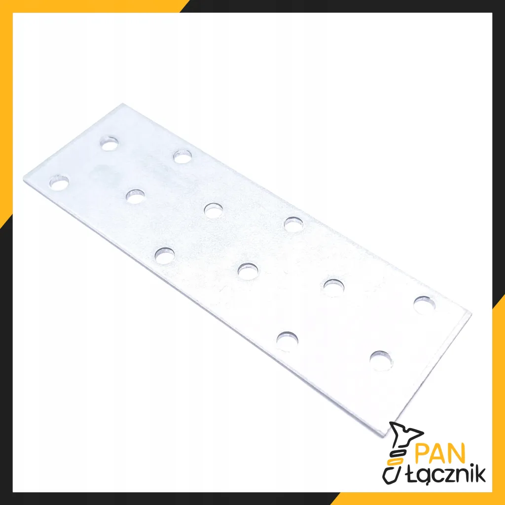Płytka Perforowana Łącznik Ciesielki PP3 Płaskownik 120x40x2,0 Ocynk 10szt