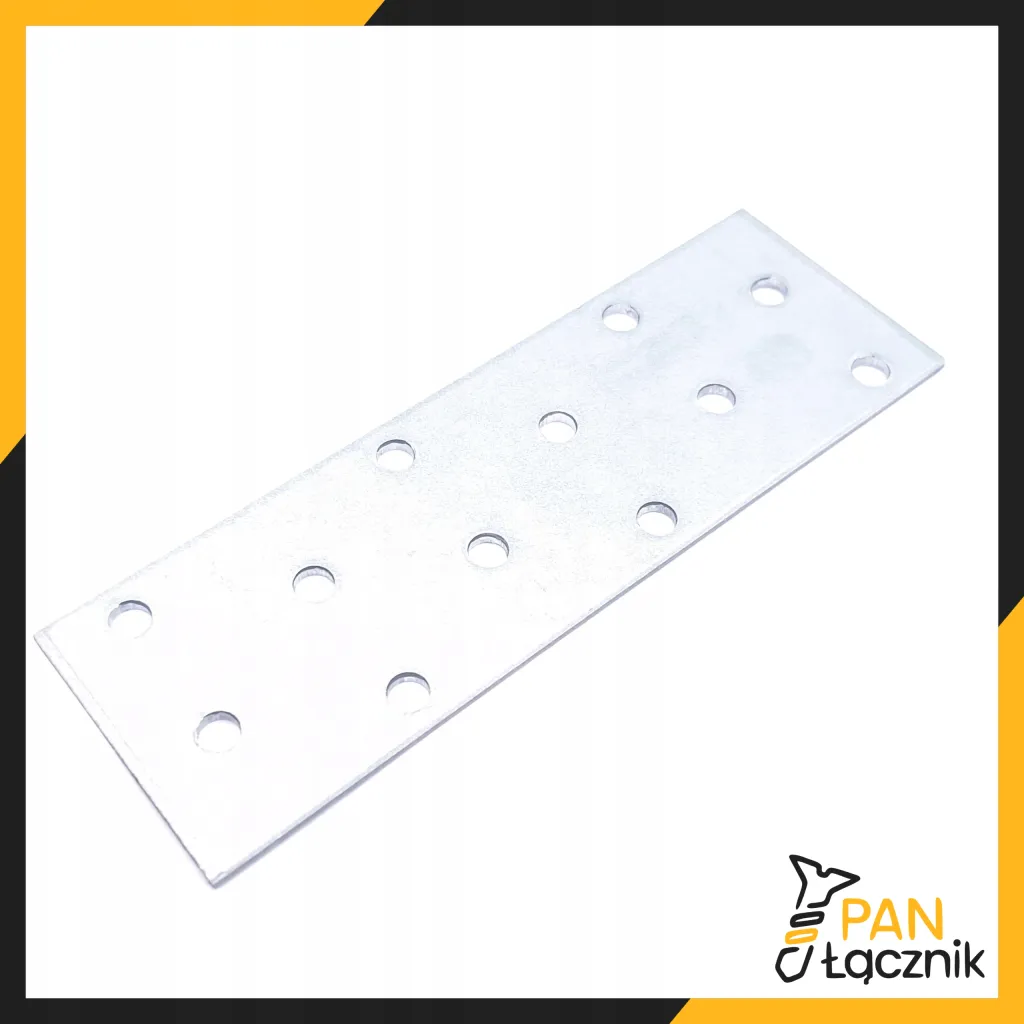 Płytka Perforowana Łącznik Ciesielki PP3 Płaskownik 120x40x2,0 Ocynk 10szt