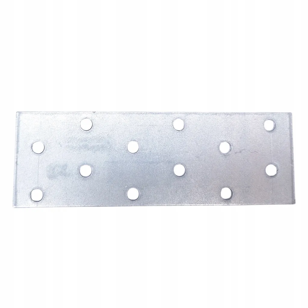 Płytka Perforowana Łącznik Ciesielki PP3 Płaskownik 120x40x2,0 Ocynk 10szt