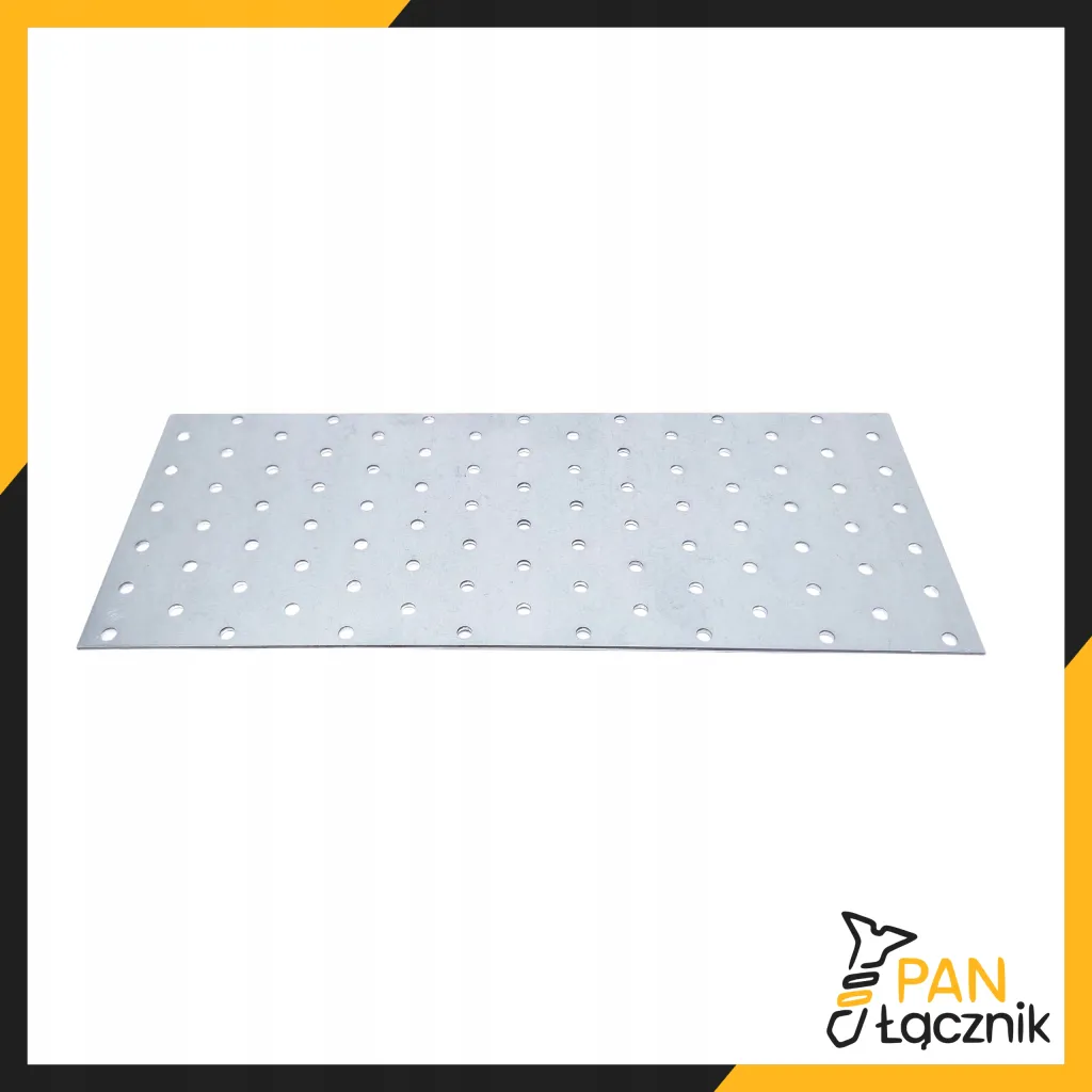 Płytka Perforowana Łącznik Ciesielki PP30 Płaskownik 300x120x2,0 Ocynk 1szt
