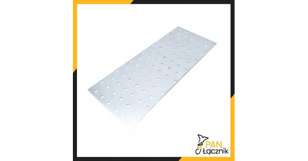 Płytka Perforowana Łącznik Ciesielki PP30 Płaskownik 300x120x2,0 Ocynk 1szt