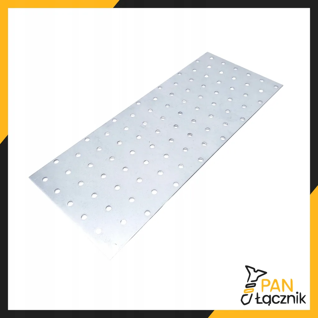 Płytka Perforowana Łącznik Ciesielki PP30 Płaskownik 300x120x2,0 Ocynk 1szt
