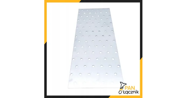 Płytka Perforowana Łącznik Ciesielki PP30 Płaskownik 300x120x2,0 Ocynk 1szt