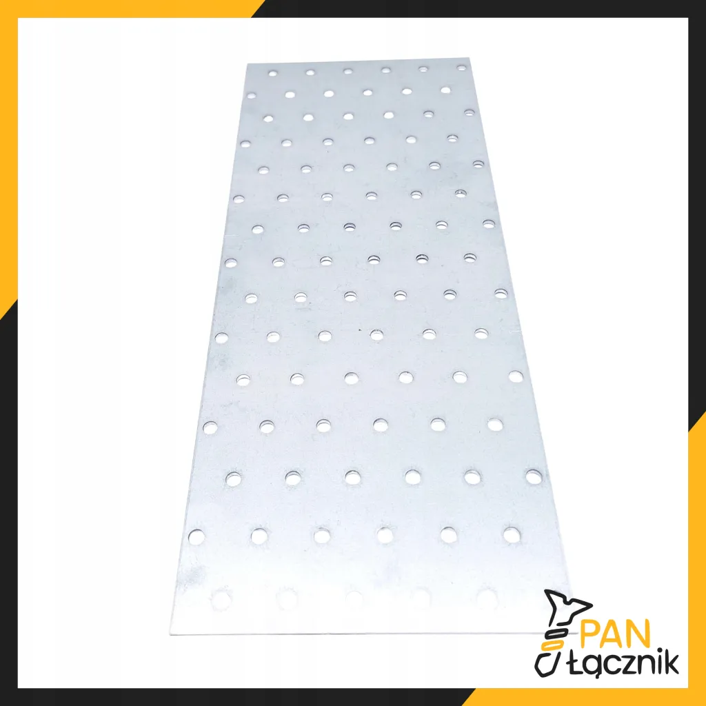 Płytka Perforowana Łącznik Ciesielki PP30 Płaskownik 300x120x2,0 Ocynk 1szt