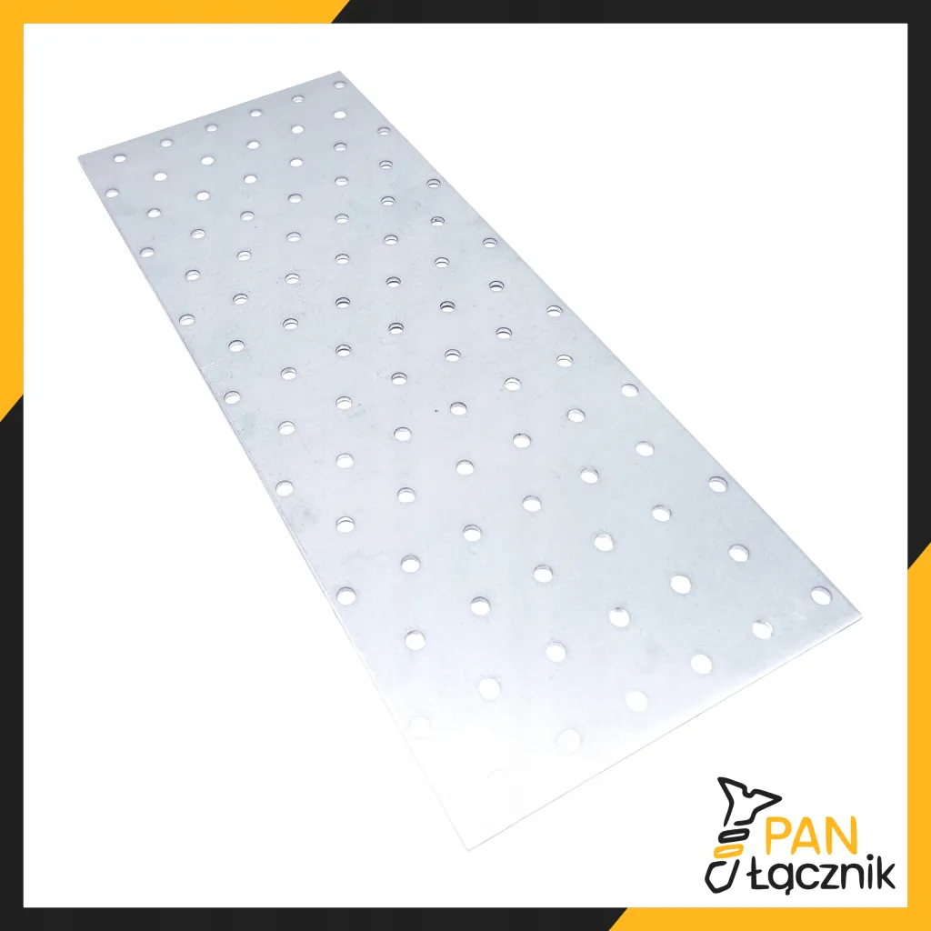 Płytka Perforowana Łącznik Ciesielki PP30 Płaskownik 300x120x2,0 Ocynk 1szt