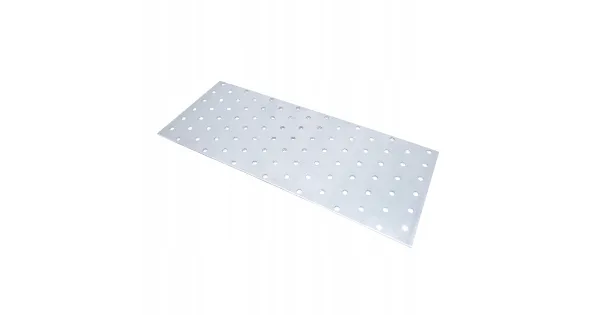 Płytka Perforowana Łącznik Ciesielki PP30 Płaskownik 300x120x2,0 Ocynk 1szt