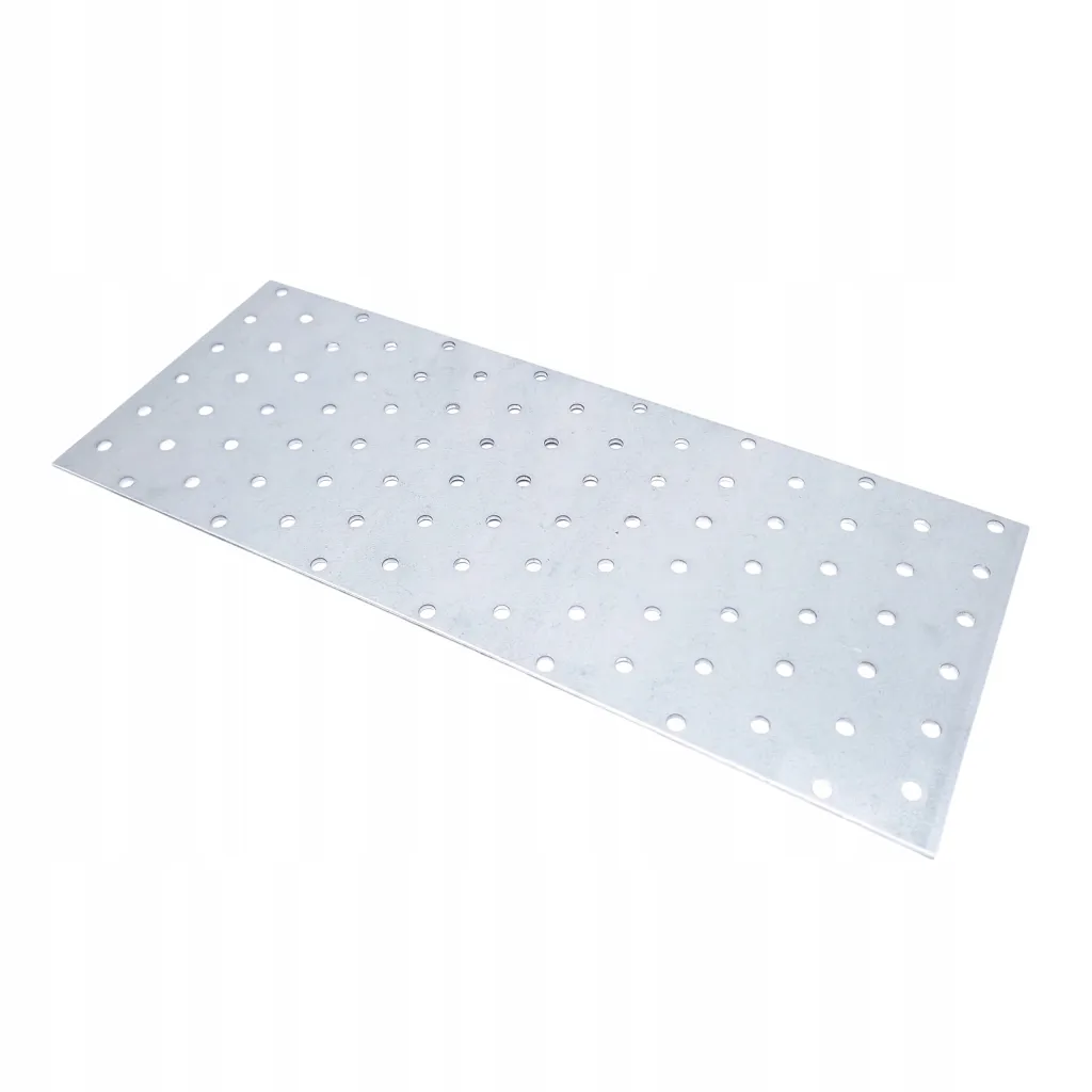 Płytka Perforowana Łącznik Ciesielki PP30 Płaskownik 300x120x2,0 Ocynk 1szt