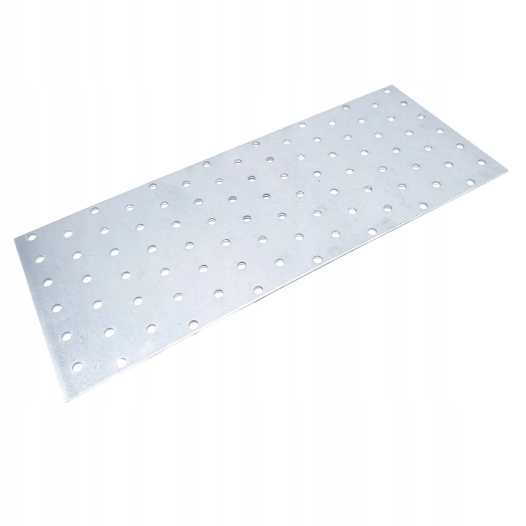 Płytka Perforowana Łącznik Ciesielki PP30 Płaskownik 300x120x2,0 Ocynk 1szt