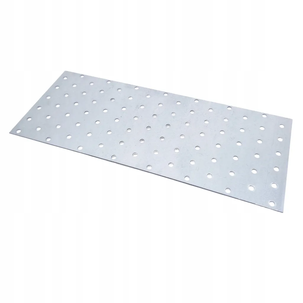 Płytka Perforowana Łącznik Ciesielki PP30 Płaskownik 300x120x2,0 Ocynk 1szt