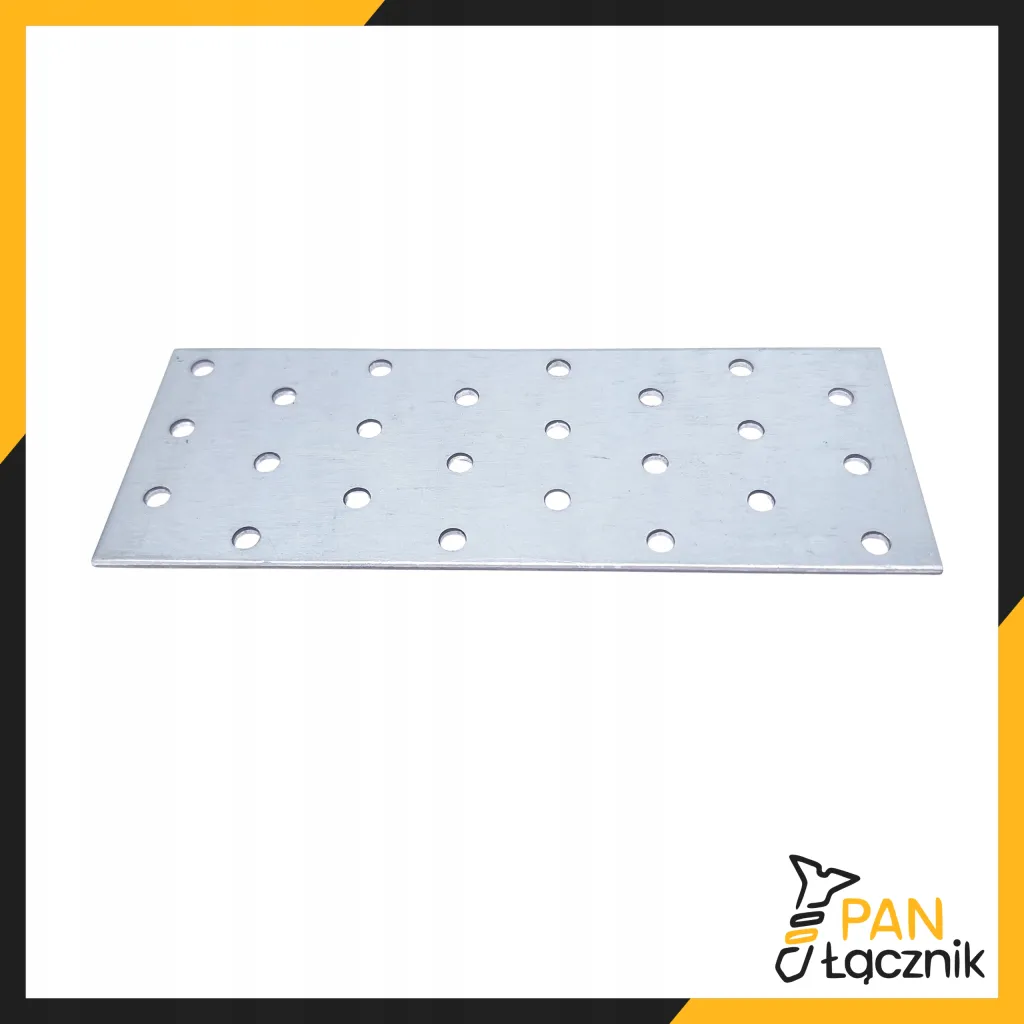 Płytka Perforowana Łącznik Ciesielki PP9 Płaskownik 160x60x2,0 Ocynk 10szt