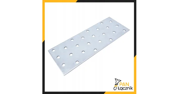 Płytka Perforowana Łącznik Ciesielki PP9 Płaskownik 160x60x2,0 Ocynk 10szt