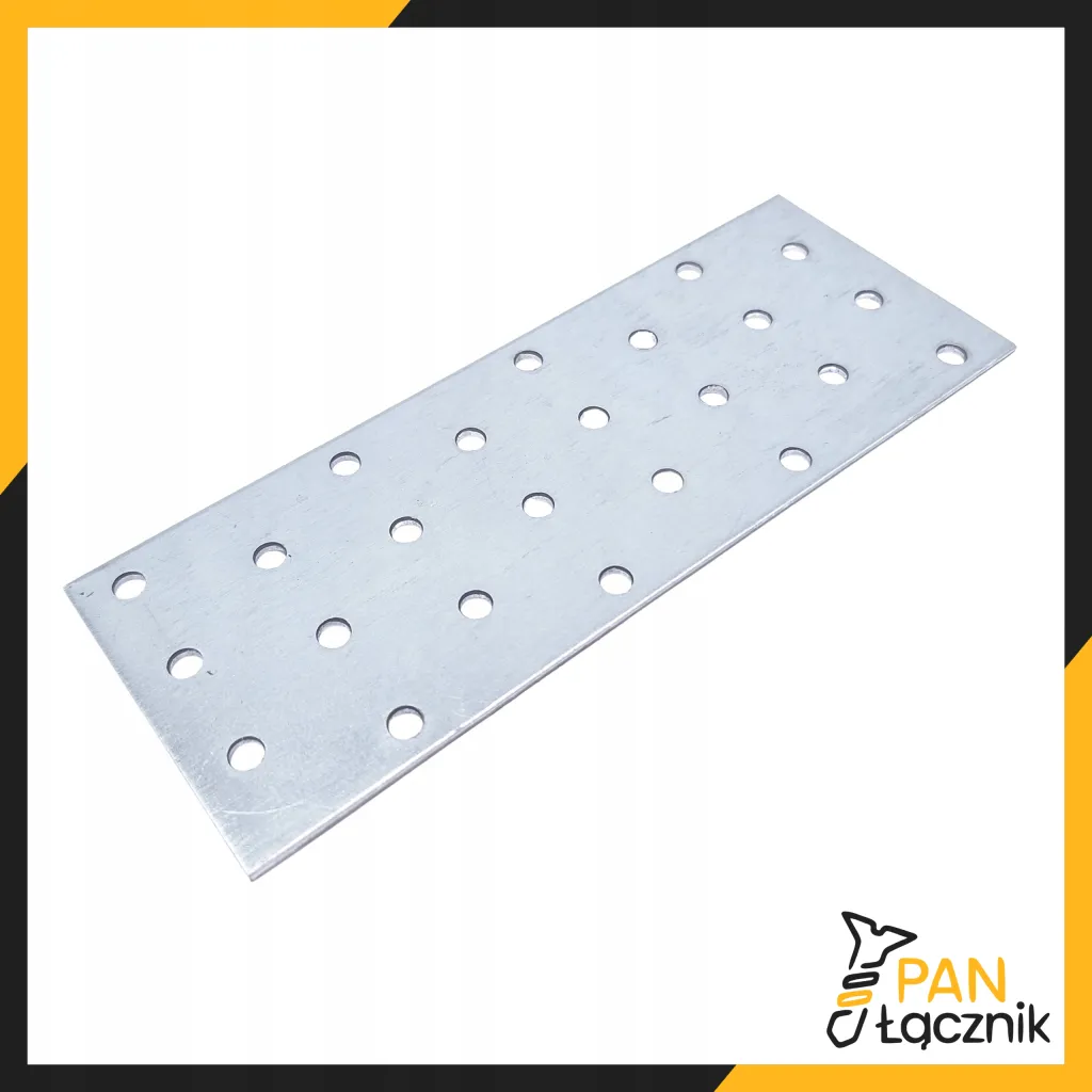 Płytka Perforowana Łącznik Ciesielki PP9 Płaskownik 160x60x2,0 Ocynk 10szt