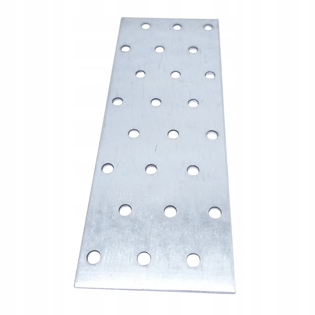 Płytka Perforowana Łącznik Ciesielki PP9 Płaskownik 160x60x2,0 Ocynk 10szt