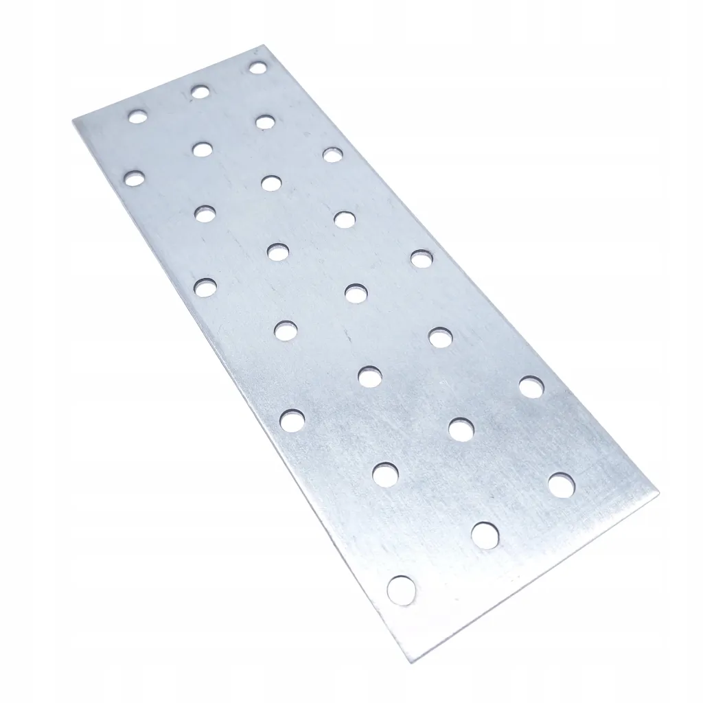Płytka Perforowana Łącznik Ciesielki PP9 Płaskownik 160x60x2,0 Ocynk 10szt