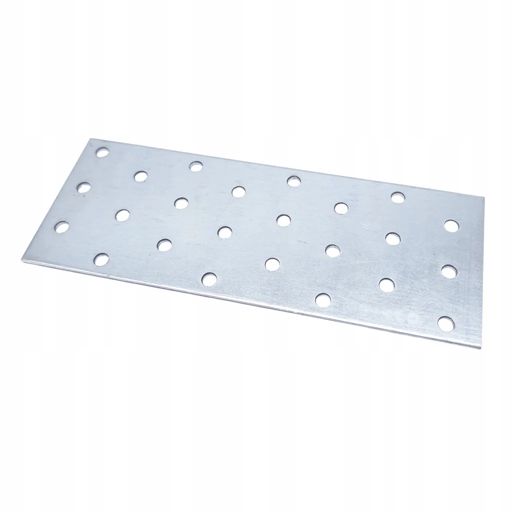 Płytka Perforowana Łącznik Ciesielki PP9 Płaskownik 160x60x2,0 Ocynk 10szt