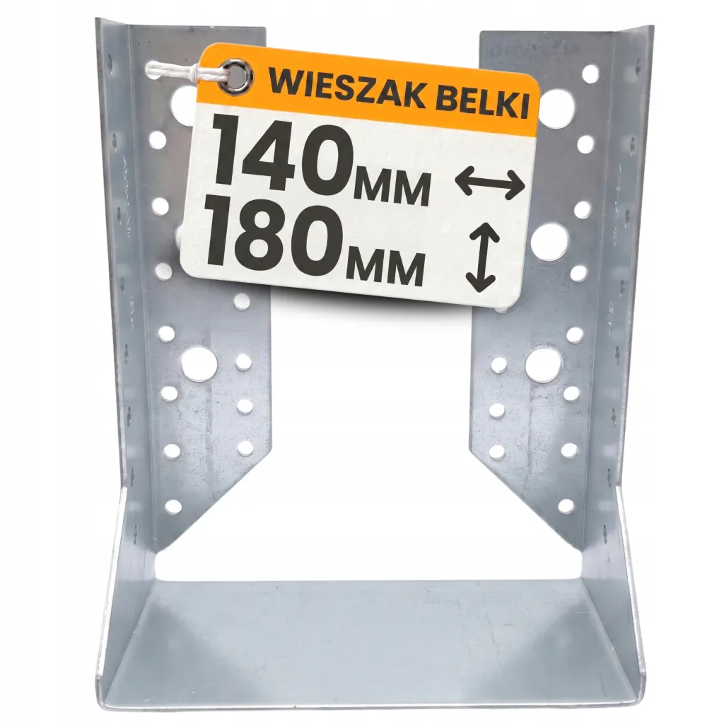 Wieszak Belki Zagięty WBZ140-180 Wspornik Łącznik Ciesielski 140x180 1szt