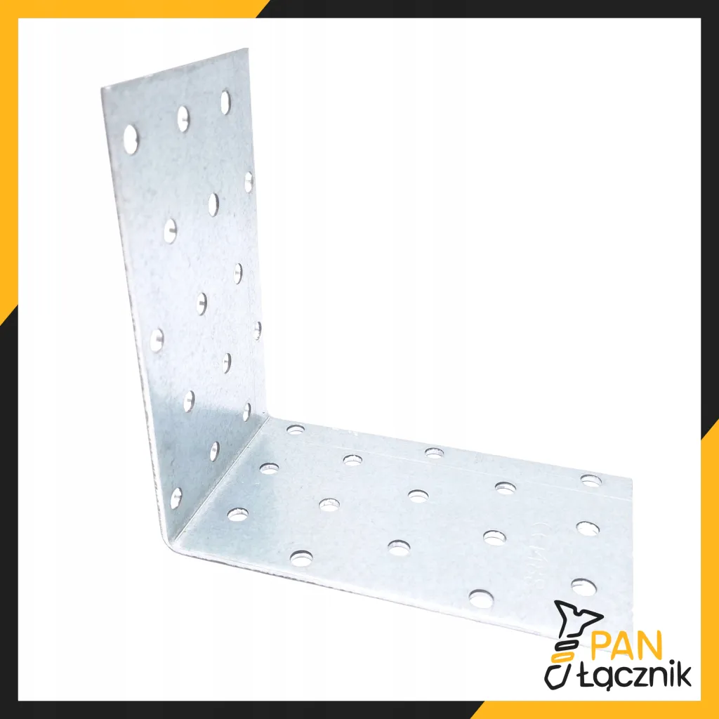 Kątownik Ciesielski Łącznik KM15 Montażowy 100x100x60x2 Stalowy Ocynk 10szt