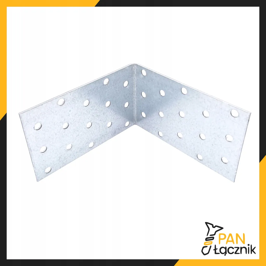 Kątownik Ciesielski Łącznik KM15 Montażowy 100x100x60x2 Stalowy Ocynk 10szt