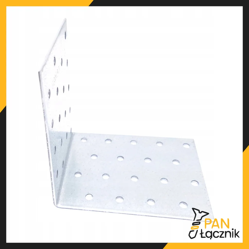 Kątownik Ciesielski Łącznik KM16 Montażowy 100x100x80x2 Stalowy Ocynk 10szt