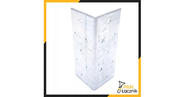 Kątownik Ciesielski Łącznik KM4 Montażowy 40x40x100x2 Stalowy Ocynk 10szt
