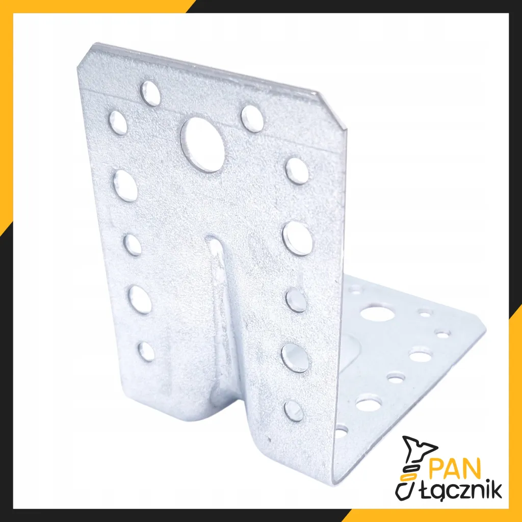 Kątownik Ciesielski Łącznik KPL1 Montażowy 90x90x65x2 Stalowy Ocynk 10szt