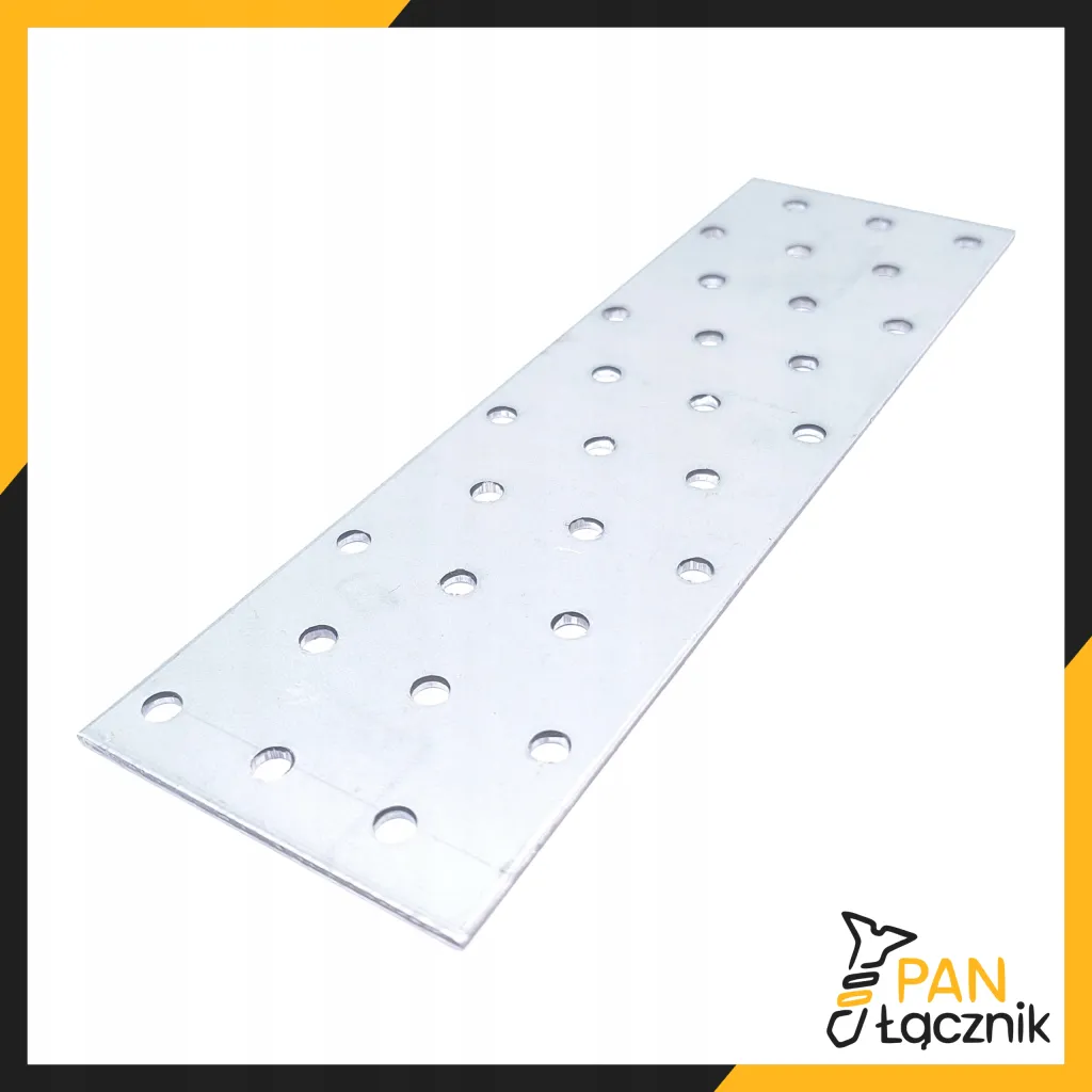 Płaskownik Płytka Perforowana PP10 Łącznik Ciesielski 200x60x2 Ocynk 10szt