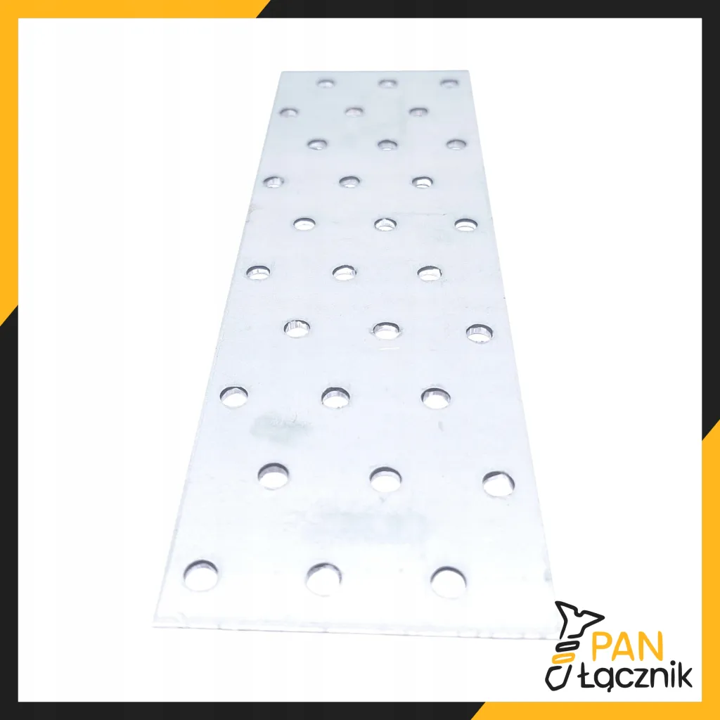 Płaskownik Płytka Perforowana PP10 Łącznik Ciesielski 200x60x2 Ocynk 10szt