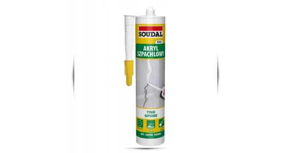 Akryl Lekki Szpachlowy Soudal 280ml Uniwersalny Biały Uszczelniacz Akrylowy