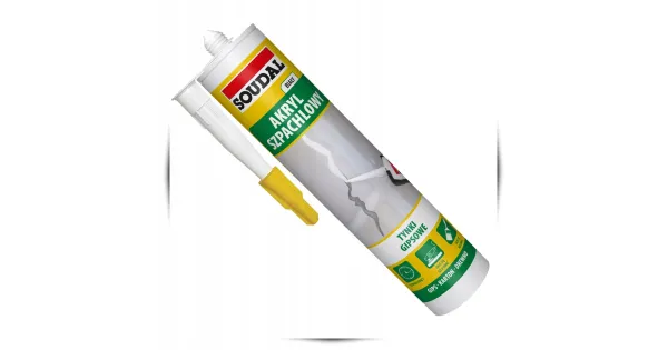 Akryl Lekki Szpachlowy Soudal 280ml Uniwersalny Biały Uszczelniacz Akrylowy