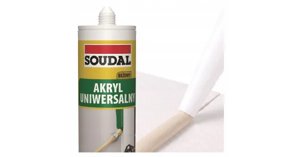Akryl Uniwersalny Soudal Beżowy Soudal 280 ml Uszczelniacz