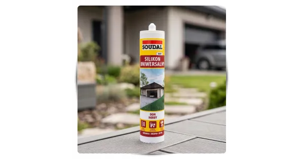 Silikon Biały Uniwersalny Uszczelniacz Soudal 280 ml Odporny na Pleśń