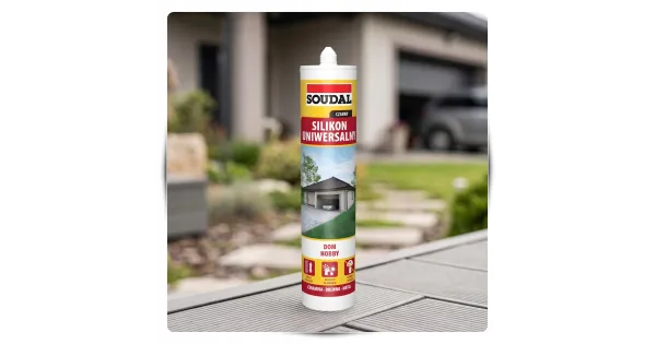 Silikon Uniwersalny Czarny Uszczelniacz Soudal 280 ml do Fug Elastyczny