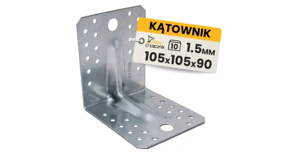 Kątownik Ciesielski Łącznik KPS2 Montażowy 105x105x90x1,5 Stalowy 10szt