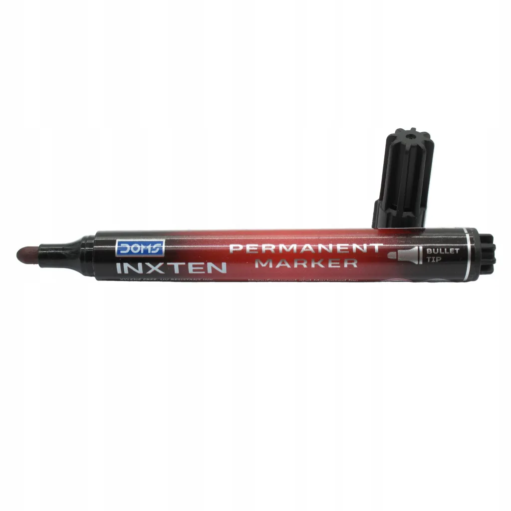 Marker Permanentny Czerwony Pisak Wodoodporny Okrągła Końcówka Linia 2mm