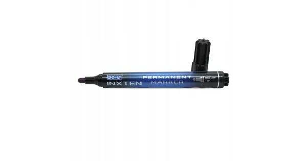 Marker Permanentny Niebieski Pisak Wodoodporny Okrągła Końcówka Linia 2mm