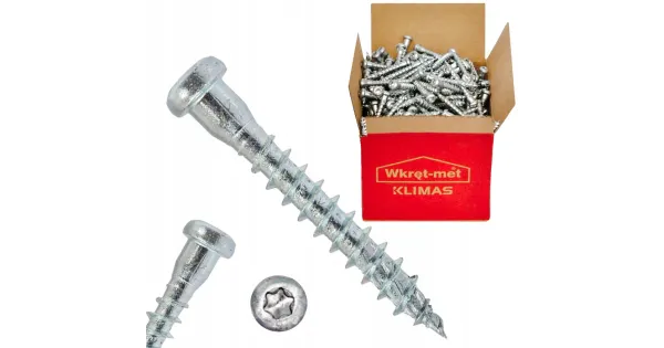 WKRĘTY DO ŁĄCZNIKÓW CIESIELSKICH 5x60mm TORX 250st