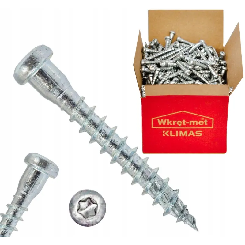 WKRĘTY DO ŁĄCZNIKÓW CIESIELSKICH 5x60mm TORX 250st